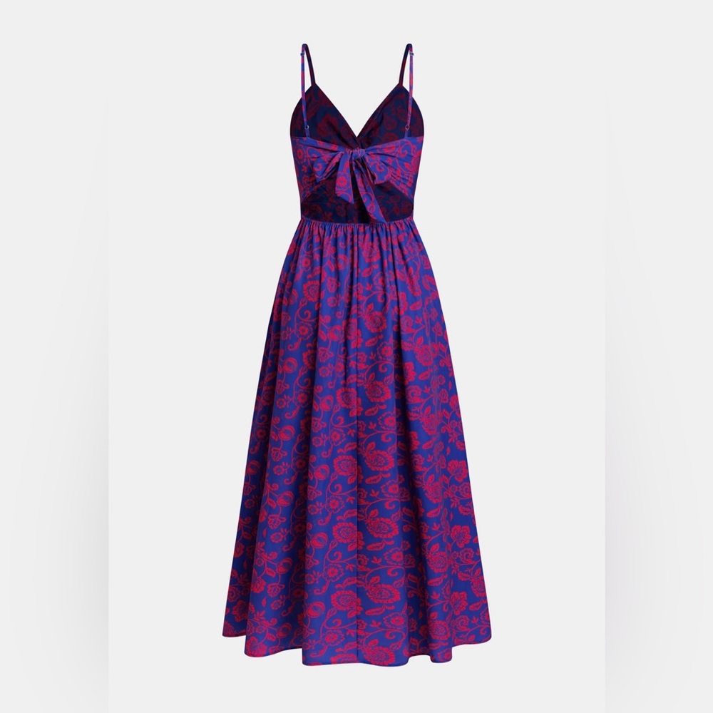 Cupshe Floral Print Knotted V-Neck Maxi Dress - Picture 6 of 11